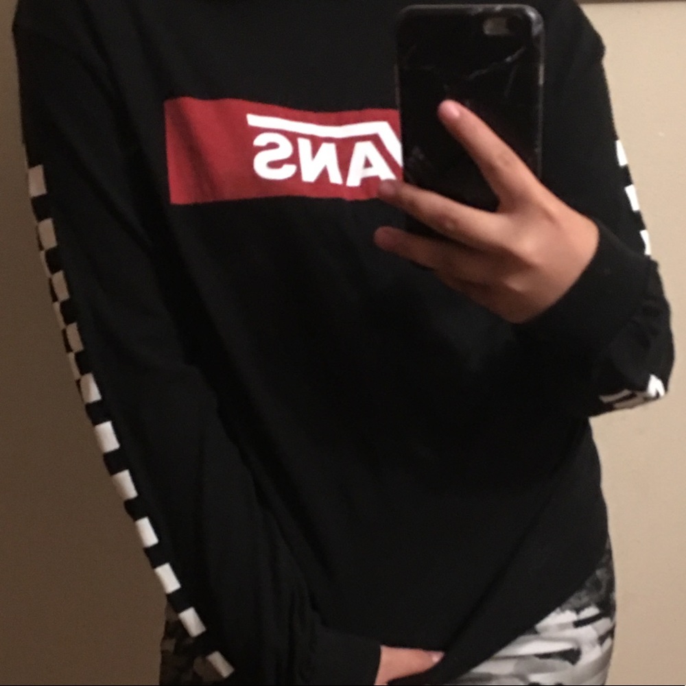 Black Vans Long Sleeve
